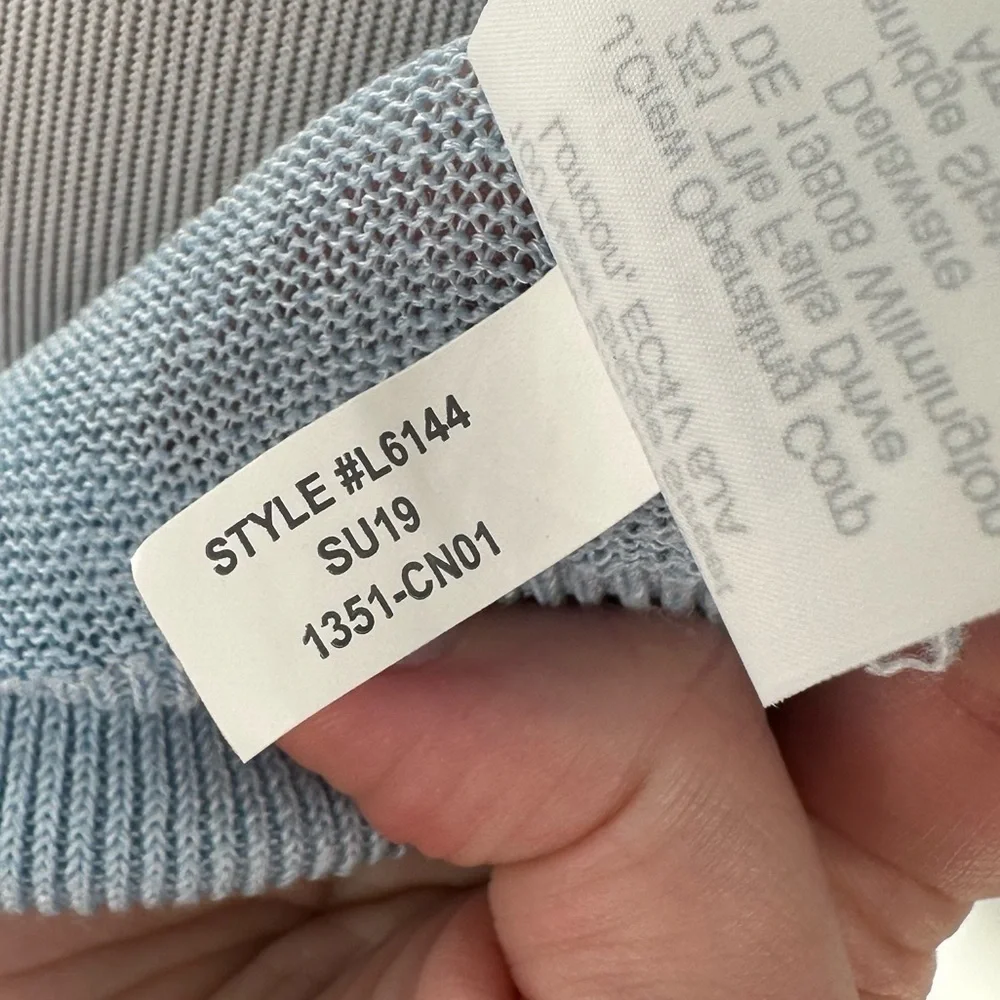 J crew womens sail sweater size S 66% linen blue nautical preppy coastal - Picture 9 of 10